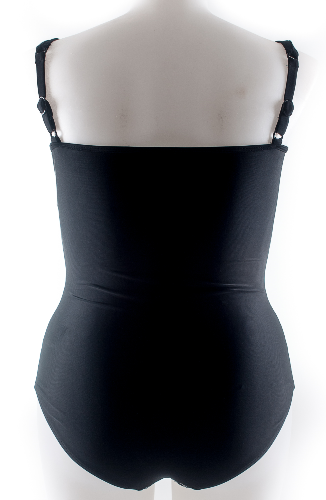 Peggy one piece- Black and Stripe contrast