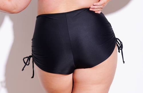 High Waist Boyleg Bikini Bottom - Betty Boyleg - Black