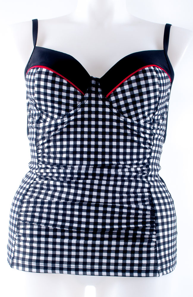 Underwire Tainkini - Bridget Tank - Checkmate